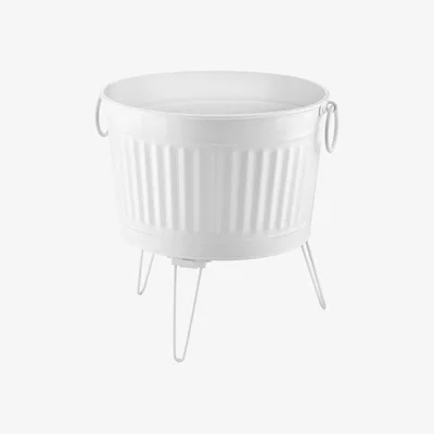 The Range The Mia Foldable Plant Pot - White / 35cm