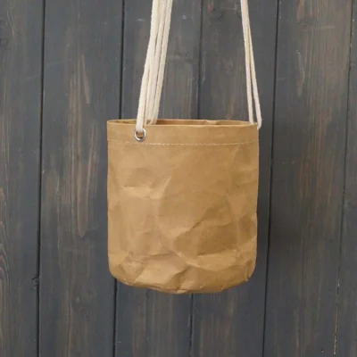 The Range Tan Washable Paper Hanging Pot - Tan