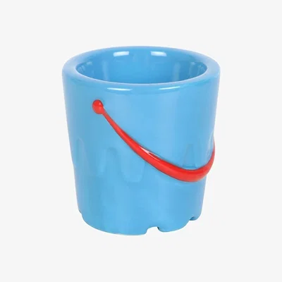 The Range Seaside Bucket Egg Cup Set With Spade Spoons - Blue