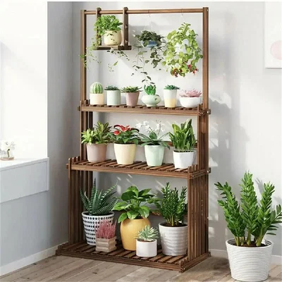 The Range 3 Tier Plant Stand Organiser - Dark Oak