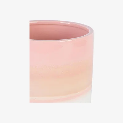 The Range Reactive Glaze Plant Pots 2 Sizes - Pink
