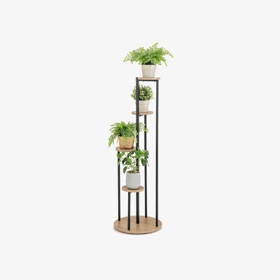 The Range Indoor Metal Plant Stand - Brown