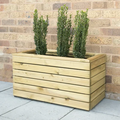 The Range Linear Double Planter 40 x 80cm