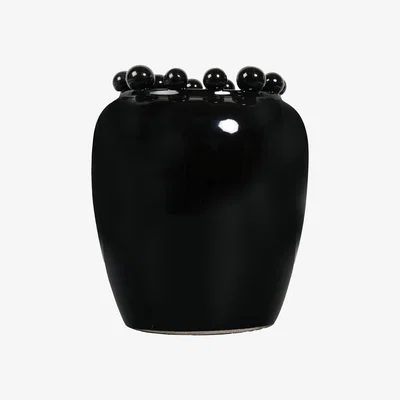 The Range Ball Edge Large Planter - Black