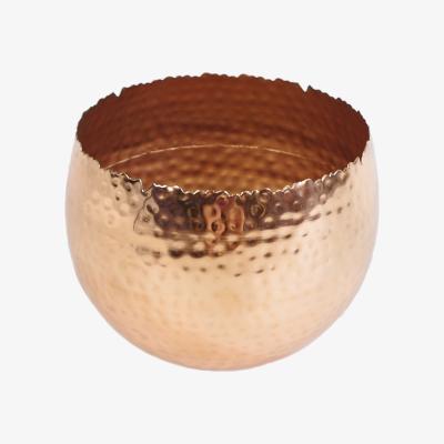 The Range Large Metal Hammered Planter Copper - Bronze