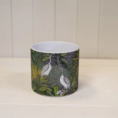 The Range Elegant Green Stork Pot Plant pot - Multi