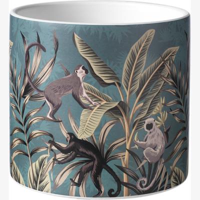 The Range Jungle Print Plant Pot - Green