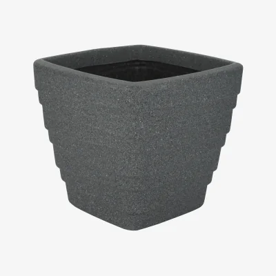 The Range Square Trojan Planter - Grey / 30cm