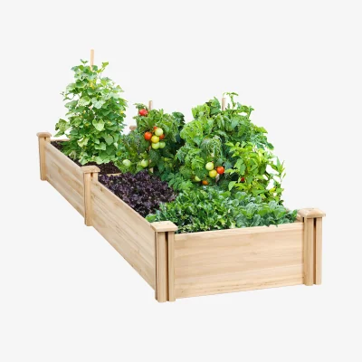 The Range Wooden Raised Garden Bed Divisible Planter Box - Wood