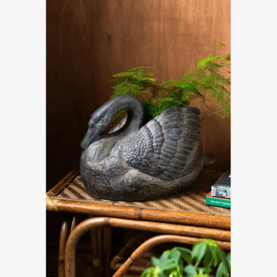 Rockett St George Vintage-Style Swan Planter