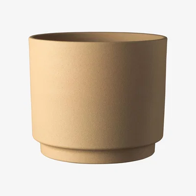 The Range Oslo Stone Ochre Cover Pot - Ochre / 16cm