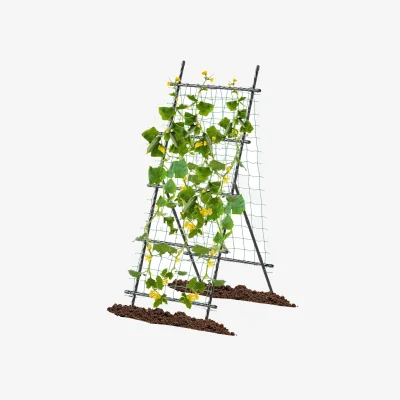The Range Netted Vertical Garden Plant Trellis - Black