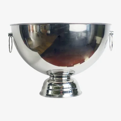 The Range XL Silver Champagne Bowl Metal Planter - Silver