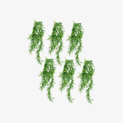The Range Pack of 6 x Hanging Artificial Staghorn Fern - 6 x 80cm Hanging Staghorn Fern