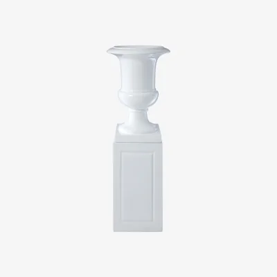 The Range Josten White Planter with Pillar - White