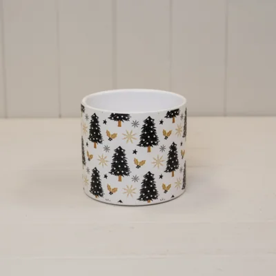 The Range Festive White Christmas Tree Pot - White