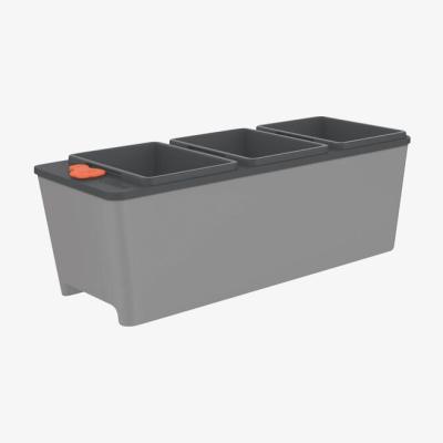 The Range Tramontina Self Watering Planter 3 Comportaments 10.5l (Grey) - Grey