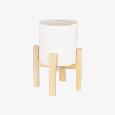 The Range White Planter on Legs