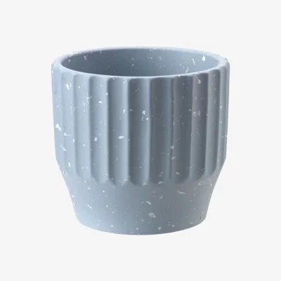 The Range Ceramic Speckled Indoor Plant Pot H14cm - Blue