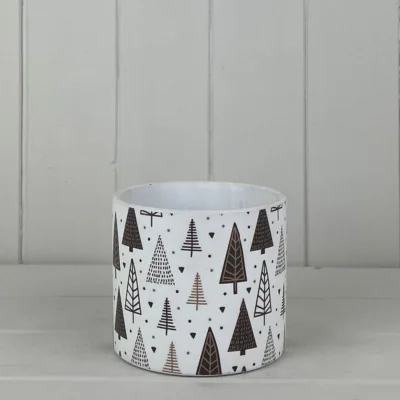 The Range Rustic White Tree Pot Plant pot - White