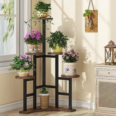 The Range Multi Level Plant Stand Display - Natural