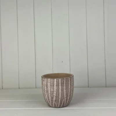The Range Sturdy Sand Wave Pot Plant pot - Light Sand
