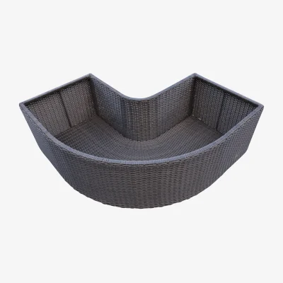 The Range Canadian Spa Rattan Corner Planter for Hot Tub