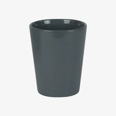 The Range Ceramic Glossy Grey Indoor Plant, Cache Pot - 12cm