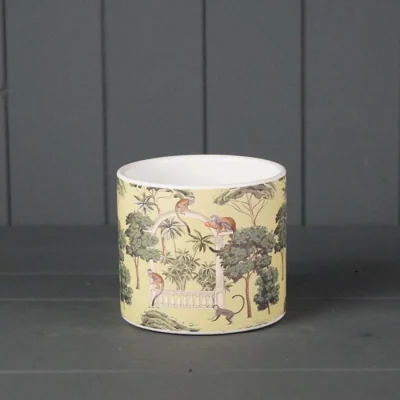 The Range Rustic Cream Monkey Pot Plant pot - Multi