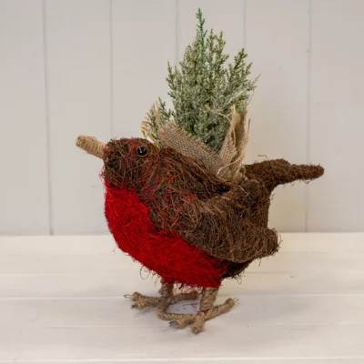 The Range Salim Robin Red Breast Planter - Red