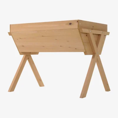 The Range Wooden Planter Raised Bed Container  - Natural Wood