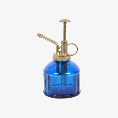 The Range Small Glass Vintage Style Plant Mister - Blue