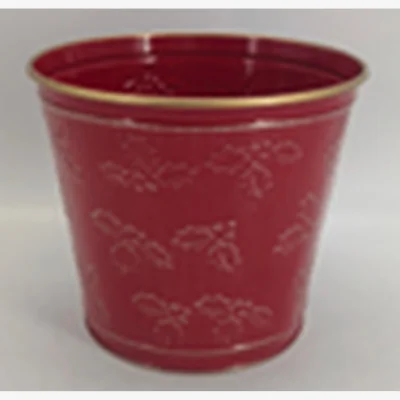 The Range Classic Red Christmas Holly Pot - Red