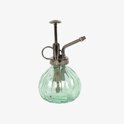 The Range Elegant Glass Plant Mister Round Care - Green