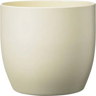 The Range Indoor Ceramic Plant Pot - Cream / 12cm / Small