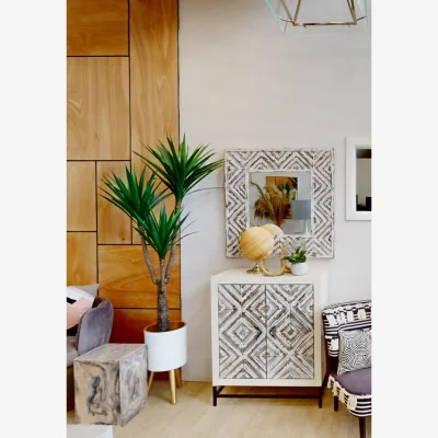 The Range Darnell Small White Planter - White