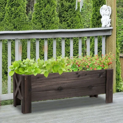 The Range Garden Raised Bed Planter Grow Containers - Carbonized