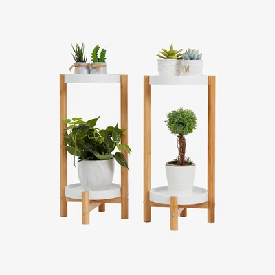 The Range Set of 2 Plant Stands - Natural