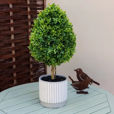 The Range Artificial Tree in Decorative Cement Planter 51cm - Grey