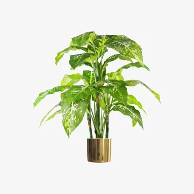 The Range 100cm Artificial Tree with Metal Planter - Green