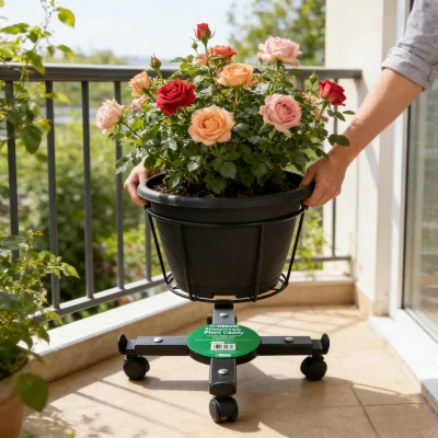 The Range Extendable Plant Caddy - Black