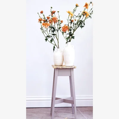 The Range Florence Wooden Plant Stand 50cm Tall - Truffle