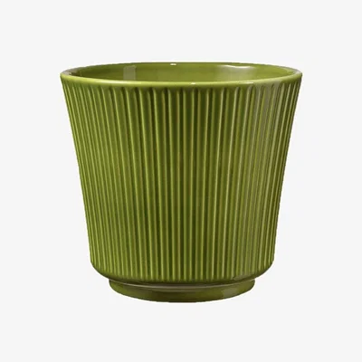 The Range Antique Green Indoor Plant Pot H15 cm - Ceramic