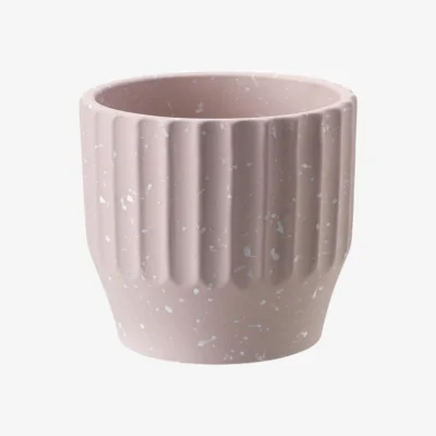 The Range Ceramic Speckled Indoor Plant Pot H16cm - Pink