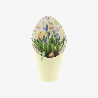 The Range Springtime Bunny Plant Pot Cover - Yellow