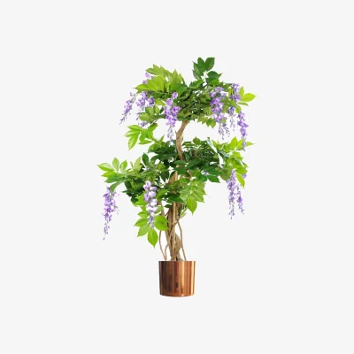 The Range Premium Artificial Tree With Metal Planter 110cm - Green