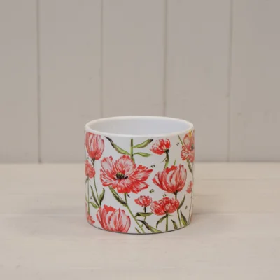 The Range Classic White Poppy Pot Plant pot - Multi