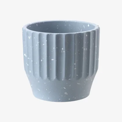 The Range Ceramic Speckled Indoor Plant Pot H16cm - Blue