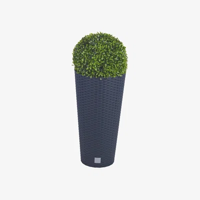 The Range Elegant Tall Garden Planters  - Grey / 28cm / 43cm