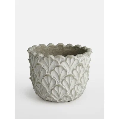 Soho Home Corinthian Planter Grey, 21.5 x 17cm